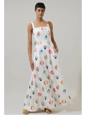 Seashell Maxi Bow Dress